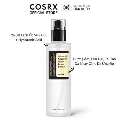 Tinh chấu dưỡng ẩm COSRX Advanced Snail 96 Mucin Power Essence